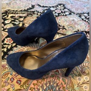New Jessica Simpson Dark Blue Suede Heels